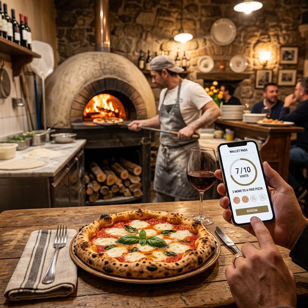 Fondo de pizzería